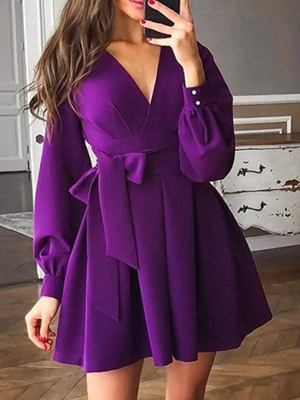 Purple Dress Outfit, Dress Outfits Ideas, Stylish Maxi Dress, Corporate Dress, Outfits Dress, Cute Dress Outfits, Elegant Dresses Classy, Classy Dress Outfits, Pleated Mini Dress