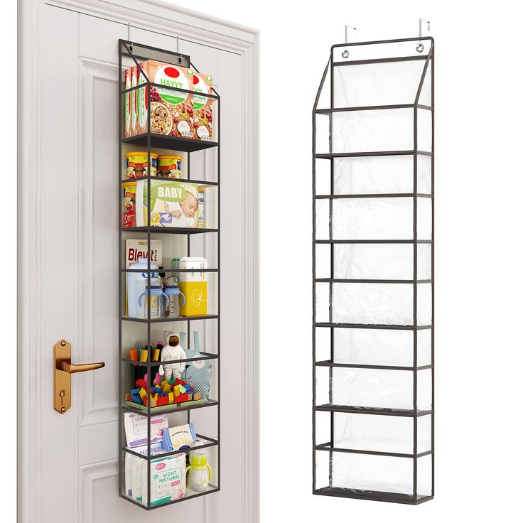 PRICES MAY VARY. Clear Design: With transparent and clear visible design, no more guessing what is in the hanging pantry organizer, easy to see the items, easy to organize intelligently, for you to quickly find and distinguish the items you need. Good Product: Transparent PVC with gray non-woven wrap, no special smell, safe for children and families. The bottom of each pocket adopts a sturdy pp backing, which flattens the bottom of each pocket to keep its shape. It will not deform when carrying Closet Organizers & Garment Racks, Organiser Son Dressing, Organiser Cucina, Wand Organizer, Pantry Organizer, Over The Door Organizer, Hanging Closet, Door Organizer, Hanging Organizer