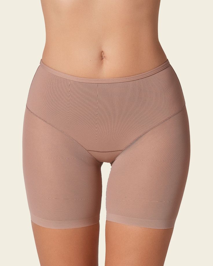 Truly undetectable sheer shaper short#color_857-brown Fitted Clothes, Shape Your Waist, Nursing Sports Bra, Bridal Bra, Compression Bra, Slip Shorts, Compression Garment, Leg Bands, African Fashion Women Clothing