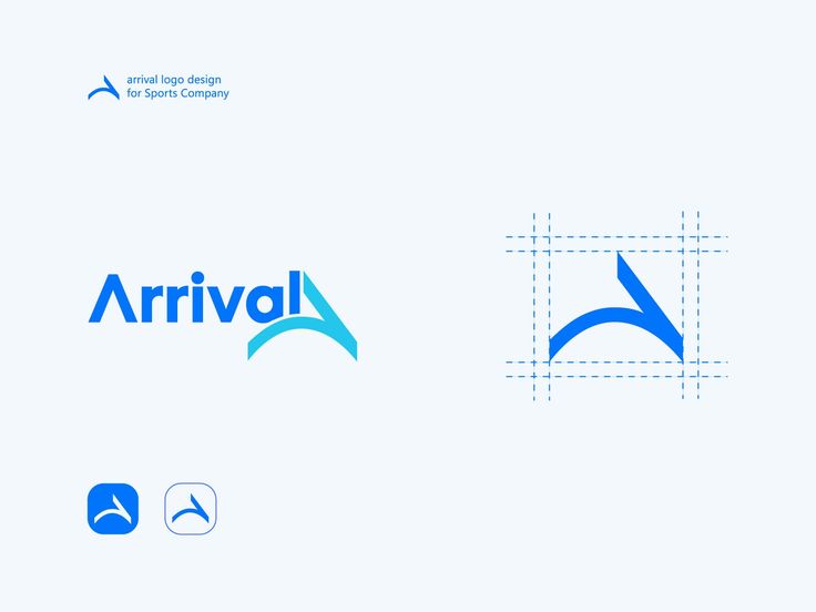 the logos for various companies, including an airplane and a logo that says arrival on it