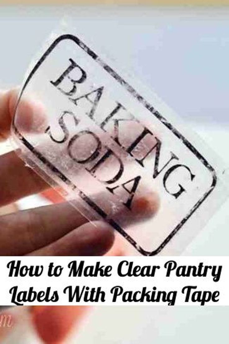 someone holding up a clear plastic label with the words baking soap on it and an image of