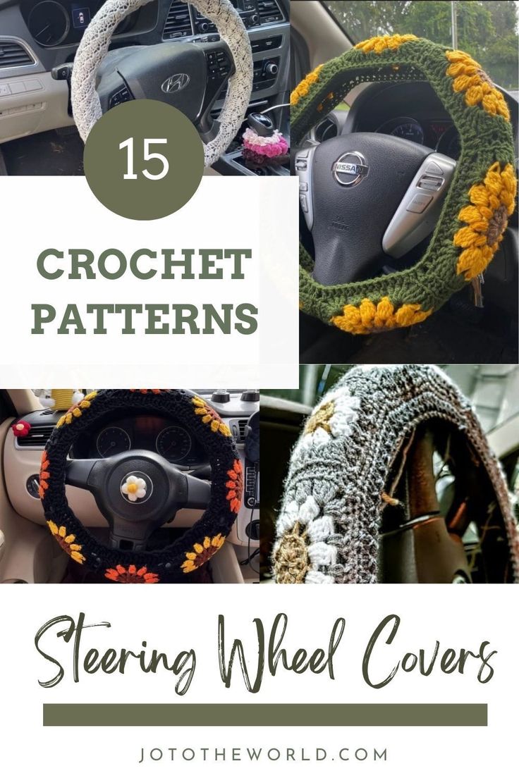 crochet patterns for steering wheel covers