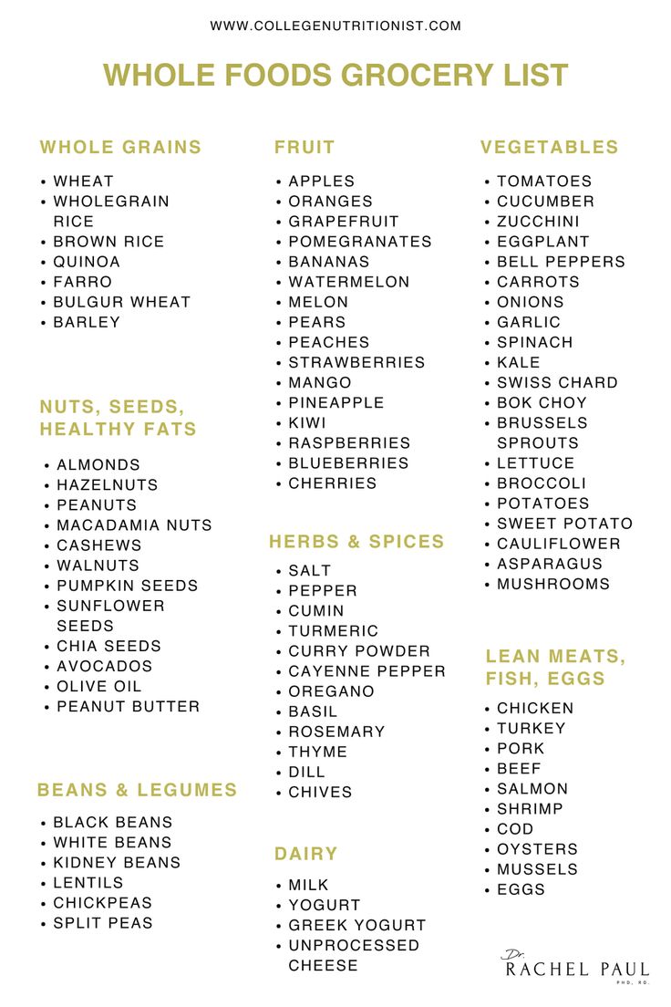 Whole Foods Grocery List, Grocery Template, Food Grocery List, Whole Foods Grocery, Healthy Whole Foods, Peanut Butter Chicken, Spiced Cauliflower, Food Grocery, Whole Food Diet