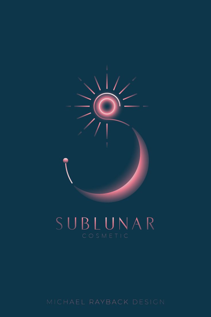 the subjunar logo is shown on a dark blue background with pink light coming from it