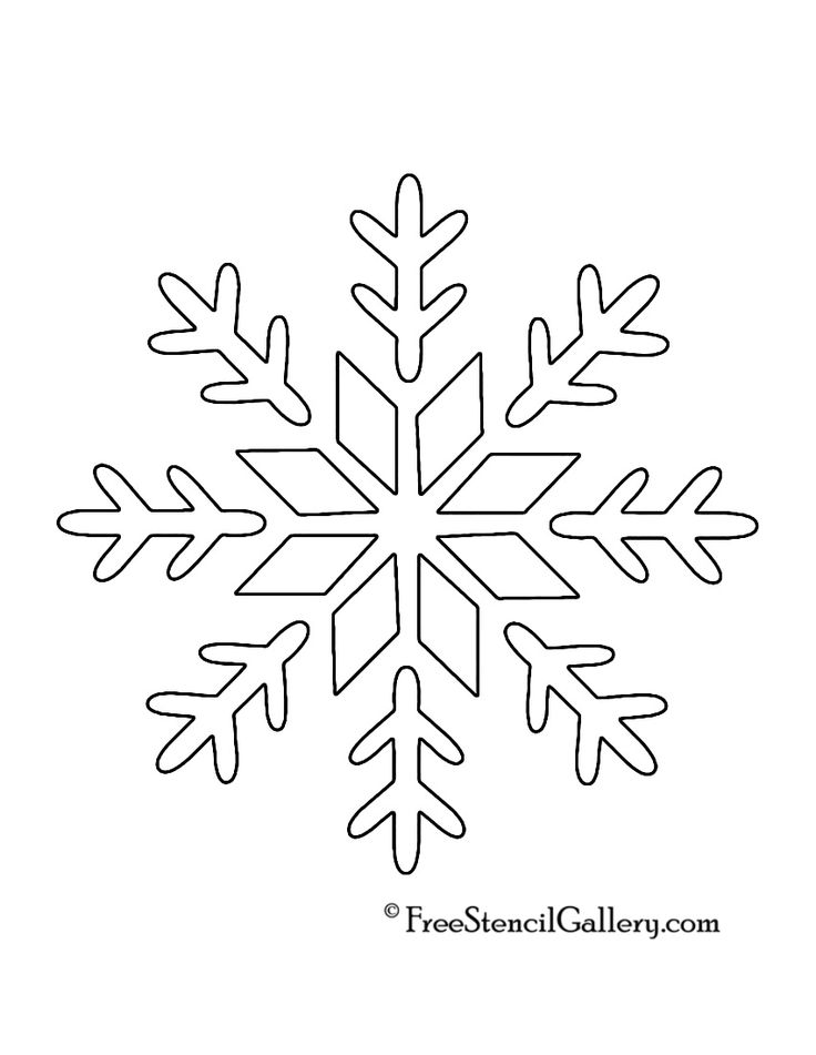 a snowflake is shown in black and white