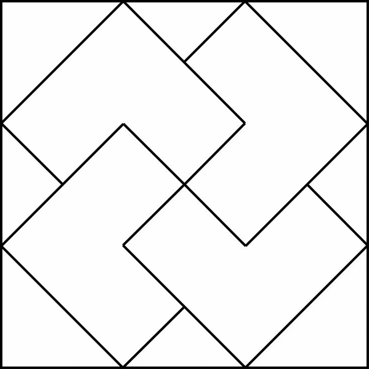 a black and white geometric design