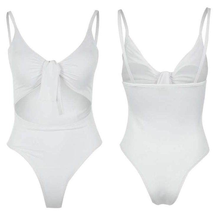 Perfect for beach days and poolside lounging High Rise One-piece Swimsuit Fabric: Stretch-Polyester No Padding Open Front, Tie Knot Colors: White, Army Green Size: S to XL Age: Adult Gender: Female Brand Name: NoEnName_Null Product ID: CJYDYYLJ00085 Note: All sizes are smaller than regular European and American sizes. Choose the larger size if your size is between two sizes. Please allow 2-3cm differences due to manual measurement. CM to Inches converter Disclaimer:*Actual colors may vary. This One-piece Tankini For Sunbathing During Beach Season, Cutout Triangle Top Swimwear For Summer, Summer Triangle Top Swimwear With Cutout, Cutout Swimwear For Summer Beach Party, Beach Party Cutout Sleeveless Swimwear, Cutout Swimwear For Beach Party In Summer, Beachwear One Piece With Cutout For Pool, Cutout One-piece Swimwear For Pool, Cutout One-pieces For Pool Beachwear