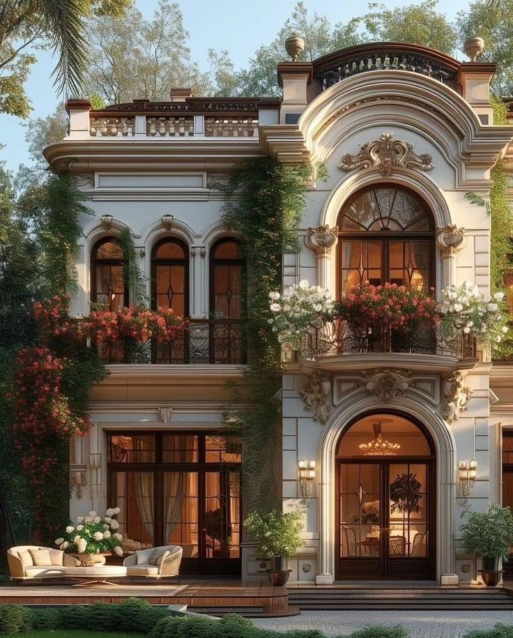 this is an artist's rendering of a mansion