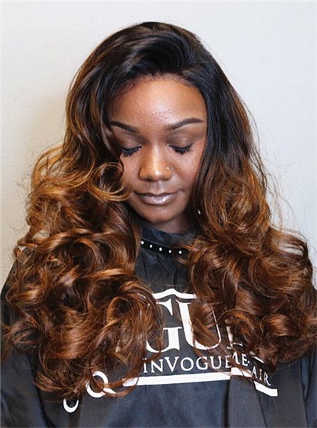 Balayage Hair Caramel, Weave Hairstyles Braided, Black Hairstyles With Weave, Ombre Lace Front, Sew In Hairstyles, Ombre Lace, Brunette Balayage Hair, Brown Balayage, Balayage Hair Blonde