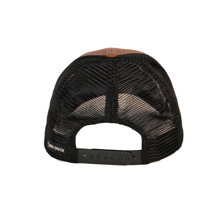 With it's modern, mountain-inspired patch, this cool, on-trend trucker cap will quickly become your favorite—and turn lots of heads! Get the classic look of a structured trucker cap with the comfort of a soft mesh back, adjustable closure, and our NO Sweat moisture-wicking sweatband. Brown 5-panel Trucker Hat For Outdoor, Black Mesh Back Snapback Trucker Hat, Sports Trucker Hat With Mesh Back, Six-panel, Black Mesh Trucker Cap, Outdoor Trucker Hat With Mesh Back, One Size, Moisture Wicking, Trucker Cap, Classic Looks, Trucker Hat