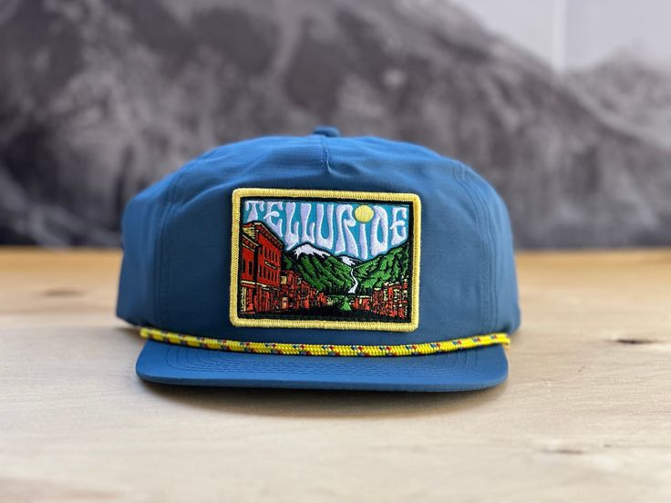 Telluride Sky Patch Hat Crushable, Packable, Water Resistant Blue Hat. 100% Nylon, Snapback Hat Designed and sold in Telluride, Colorado Hat With Patch, Tennessee Outfits, Telluride Colorado, Vintage Trucker Hats, Patch Hat, Blue Hat, Snapback Hat, Trucker Hats, Hat Designs