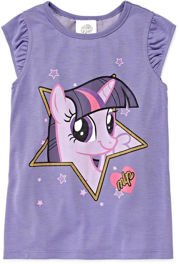 MY LITTLE PONY My Little Pony Short-Sleeve Tee - Toddler Girls 2t-4t Kids Evening Gowns, Mlp Clothes, Muñeca Baby Alive, Cute Kid Clothes, Cute School Stationary, My Little Pony Party, My Little Pony Twilight, Minimalist Fashion Women, Kids Pjs