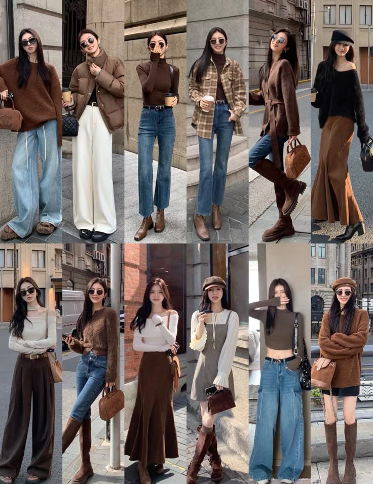 Ootd Autumn Korea, Korea Fall Fashion, Fall Outfits Asian, Korea Fall Outfit, First Date Outfit Fall, Hongkong Outfit, Demure Outfit, Korean Winter Outfits, Warm Fall Outfits