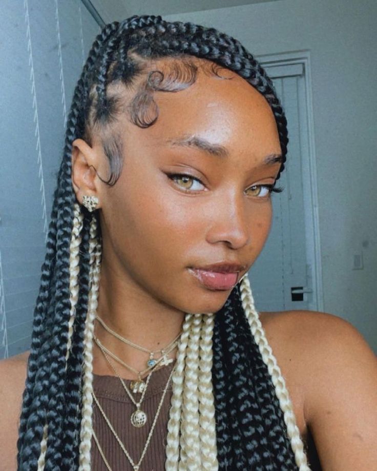 Twisted Hair, Box Braids Hairstyles For Black Women, Braids Hairstyles Pictures, Braided Cornrow Hairstyles, Cute Box Braids Hairstyles, Protective Hairstyles Braids, Pretty Braided Hairstyles, Girls Hairstyles Braids, Dope Hairstyles