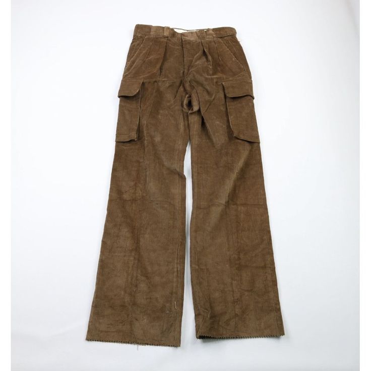 Nos Vtg 80s Ralph Lauren Men 32 Unhemmed Wide Leg Corduroy Cargo Pants Brown Usa Mens Pants New With Tags. Inseam Has Not Been Hemmed. Usa Made. 10.25 Inch Leg Open Mens Size 32 Measurements Are: 16 Inches Across The Waist Laid Flat 36 Inch Inseam 46.5 Inches From Top To Bottom Brown Cotton Check Out My Other Items In My Store! Pr765 Vintage Wide Leg Jeans For Winter, Corduroy Straight Leg Bottoms With Patch Pockets, Corduroy Bottoms With Patch Pockets, Vintage Bottoms With Pockets For Fall, Vintage Winter Bottoms With Pockets, Vintage Cargo Pants With Pockets For Fall, Vintage Fall Cargo Pants With Pockets, Vintage Cargo Pants For Fall, Retro Wide Leg Pants With Patch Pockets