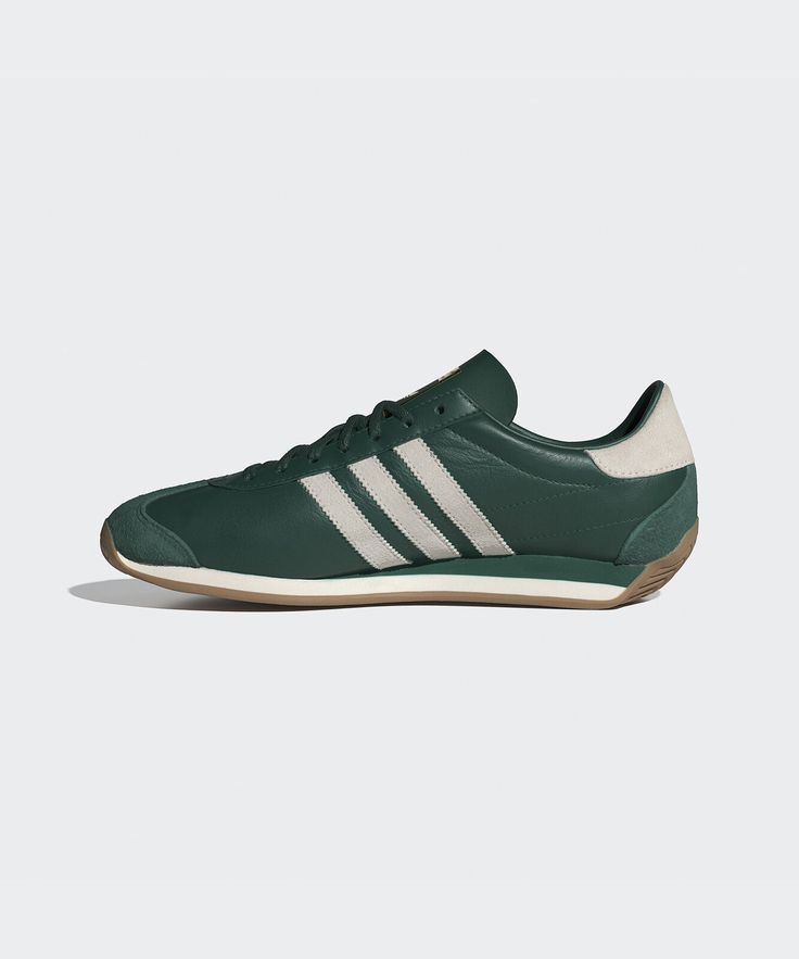 Brand : Adidas_IH7514 Model Name : COUNTRY OG CGREEN/CWHITE/GUM4 Style Code : IH7514 Color : green US Shoe Size : Men Green Leather Sneakers With Three Stripes Branding, Green Three Stripes Sports Sneakers, Green Sneakers With Three Stripes For Sports, Green Three Stripes Sneakers For Sports, Classic Green Sneakers For Outdoor, Classic Green Outdoor Sneakers, Adidas Green Sneakers With Logo For Outdoor, Green Adidas Sneakers With Logo For Outdoor, Adidas Green Sneakers For Outdoor With Logo