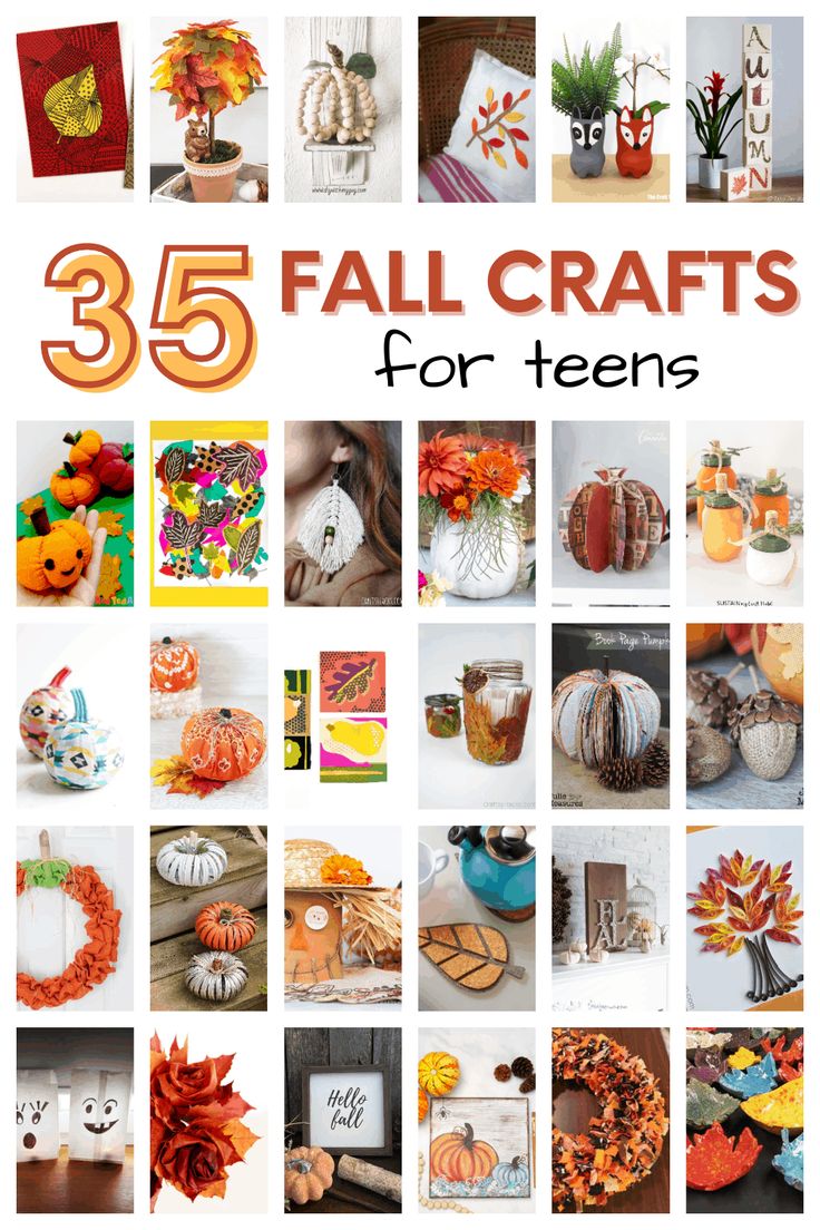 Fall Crafts 5th Grade, Kids Diy Fall Crafts, Thanksgiving Day Crafts For Adults, Fall Craft Ideas For Middle Schoolers, Fall Crafts For High School Students, Teen Halloween Craft Ideas, Fall Crafts For Preteens, Craft Ideas For Middle Schoolers, Thanksgiving Teen Crafts