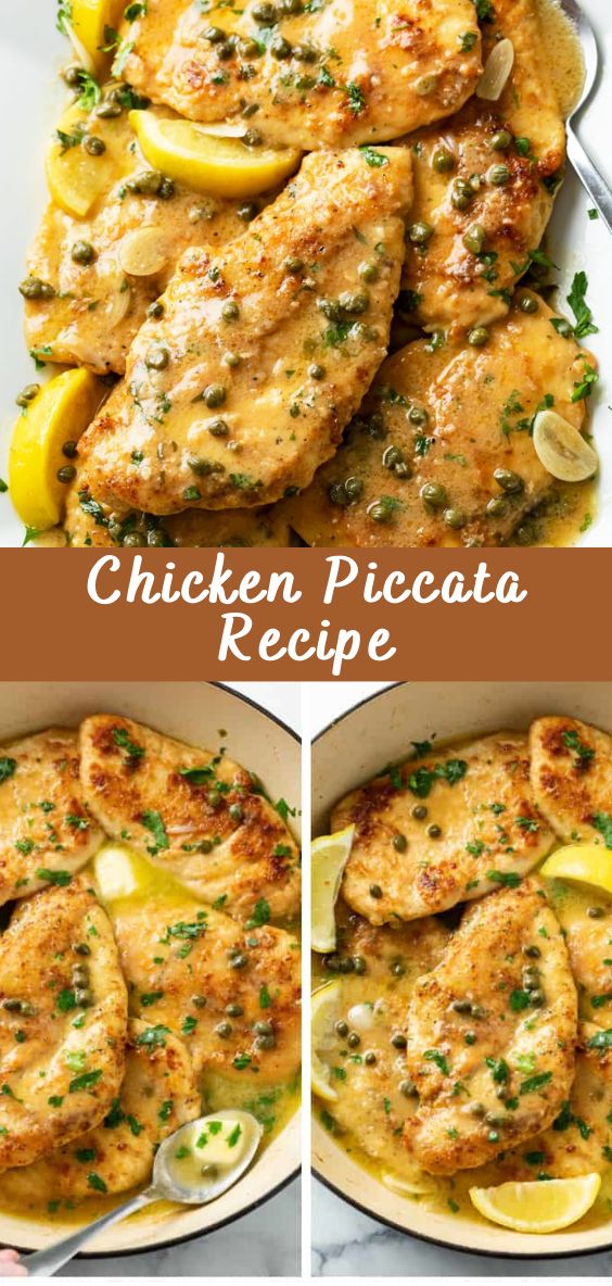 chicken piccata recipe with lemons and parsley