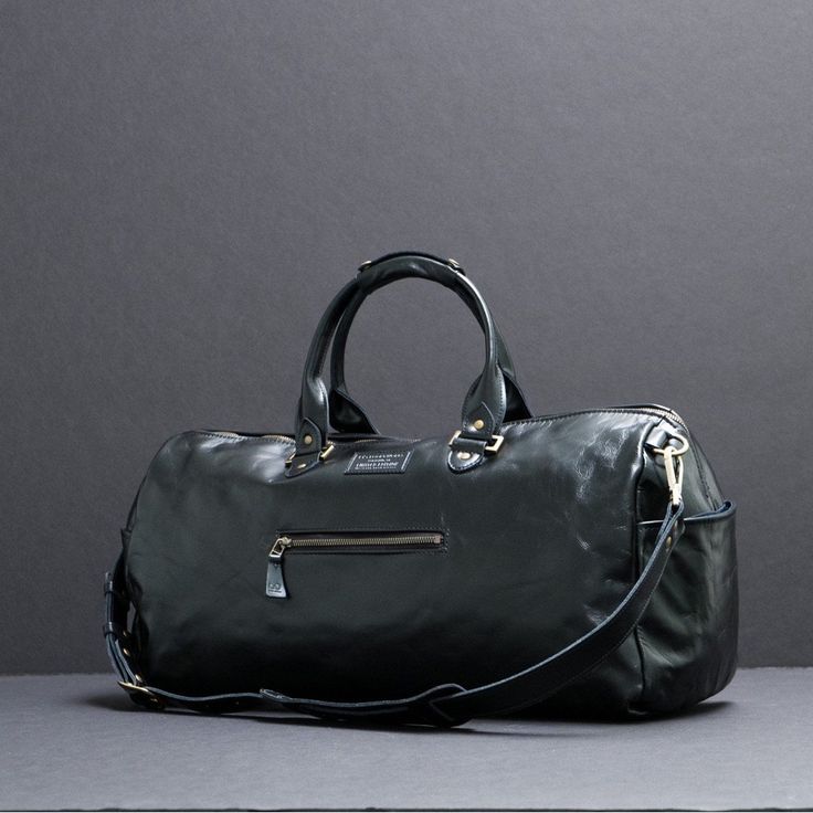 Brand New! This Bag Is Beautiful And Bomb Proof. Made In The Usa To Last A Lifetime. Luxury Black Duffle Bag For Daily Use, Luxury Black Tote Travel Bag, Luxury Black Travel Bag With Leather Handles, Luxury Black Duffle Bag, Luxury Black Travel Tote Bag, Luxury Black Duffle Bag With Removable Pouch, Luxury Black Satchel Travel Bag, Luxury Black Bag With Luggage Sleeve, Luxury Black Rectangular Weekender Bag