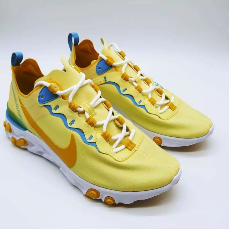 Designed To Be Durable, Lightweight And Springy, Nike React Brings Foam Cushioning To Next Level. It Provides A Soft Yet Responsive Ride Mile After Mile. Athletic Shoe Style: Running Closure Style: Lace-Up Department: Women Style Code: Bq2728-700 Size:10(42)Womens Condition: Brand New But No Lid Of The Box. Sporty Mustard Sneakers For Spring, Mustard Sporty Sneakers For Spring, Yellow Casual Running Shoes For Streetwear, Casual Yellow Running Shoes For Streetwear, Casual Yellow Running Shoes, Yellow Running Shoes With Laces For Jogging, Yellow Running Shoes For Jogging, Yellow Running Shoes For Spring Sports, Yellow Running Shoes With Laces For Sports