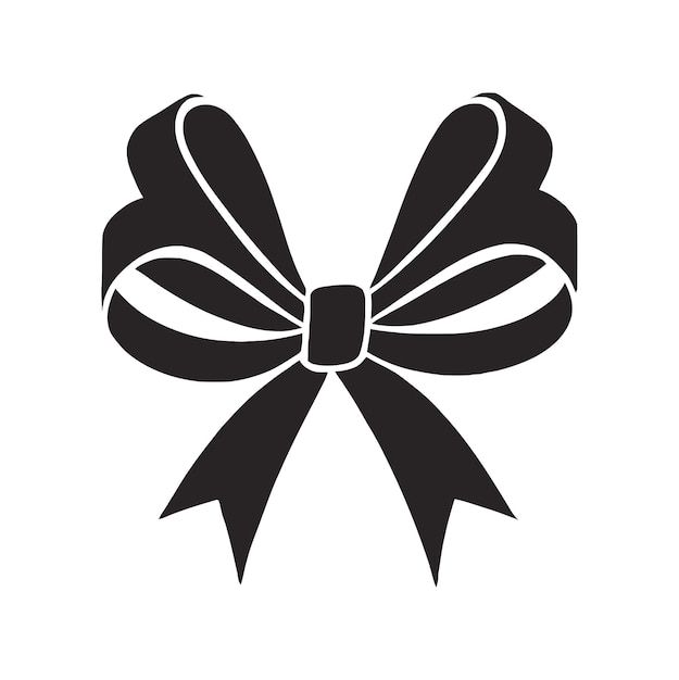 a black and white bow icon on a white background stock photo - budget conscious business