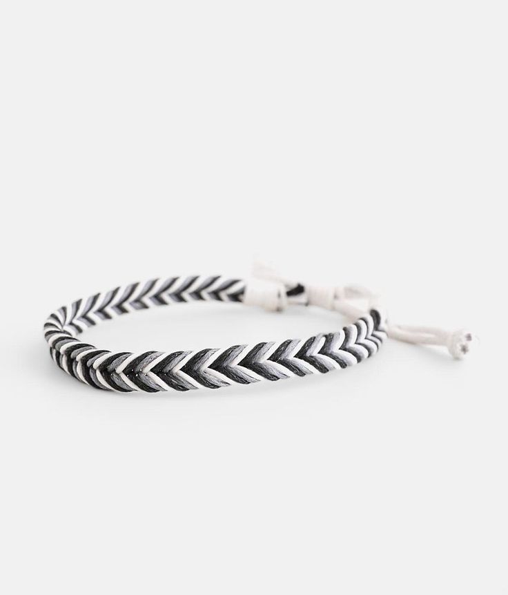 BKE Rope Braided Bracelet - Black/Grey , Men's Greywhiteblack Slider bracelet Measures up to 4 in diameter. Apparel & Accessories Casual Silver Leather Bracelet, Adjustable Friendship Bracelets For Everyday, Casual Black Band Wristband Bracelet, Casual Black Wristband Bracelet, Casual Adjustable Gray Jewelry, Casual Adjustable Bracelet With Black Band, Casual Silver Bracelet With Adjustable Band, Casual Adjustable Black Band Bracelet, Casual Silver Jewelry With Black Band