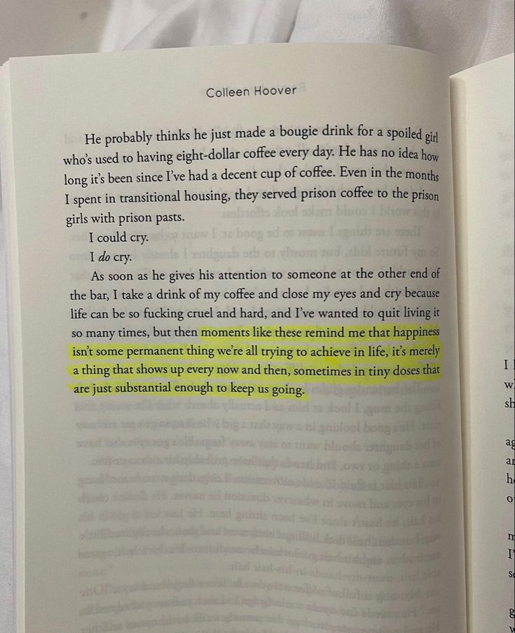 an open book with yellow highlight on it