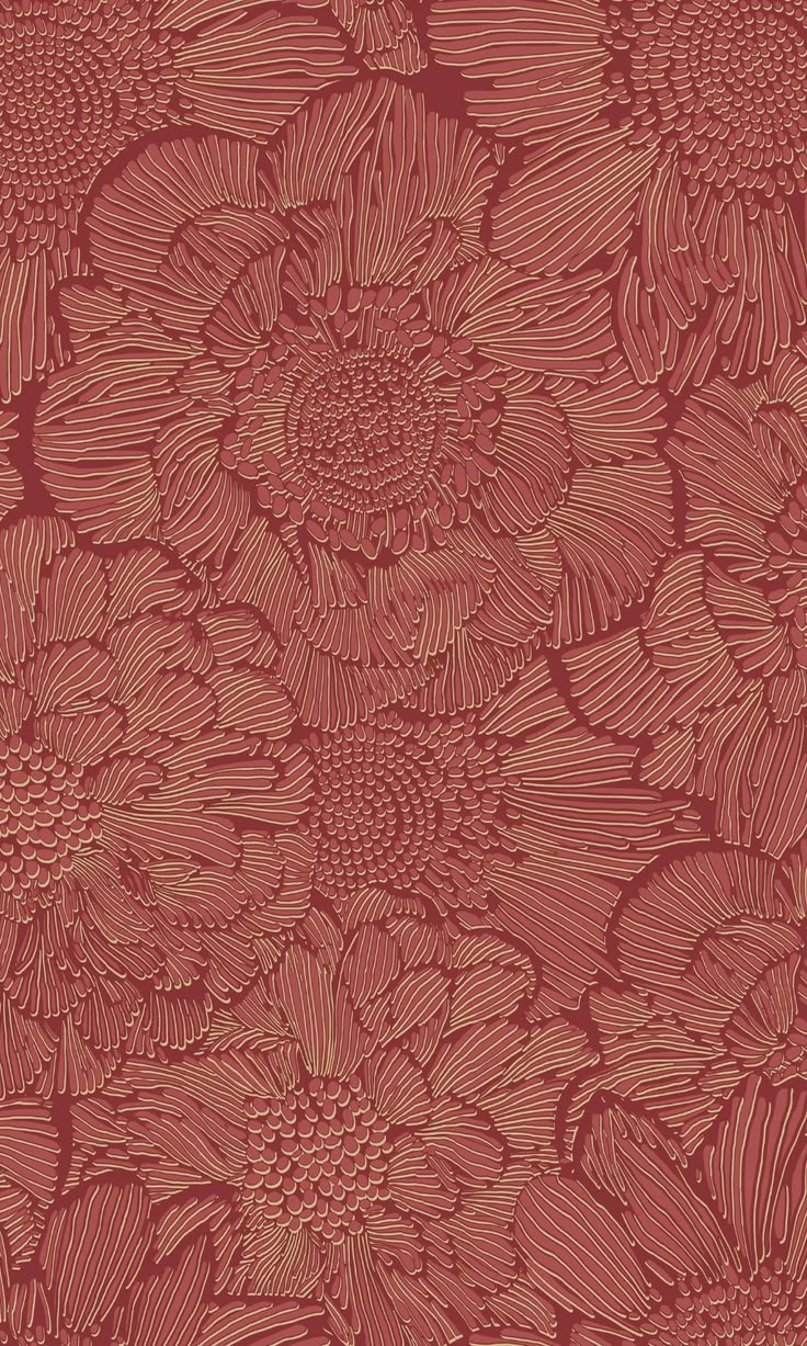 Red Stylish Sketched Floral Wallpaper R8001 – Walls Republic US Red Flower Wallpaper, Red Colour Palette, Drops Patterns, Iphone Wallpaper Pattern, Wallpaper Pattern, Wallpaper Size, Red Walls, Red Wallpaper, Burke Decor