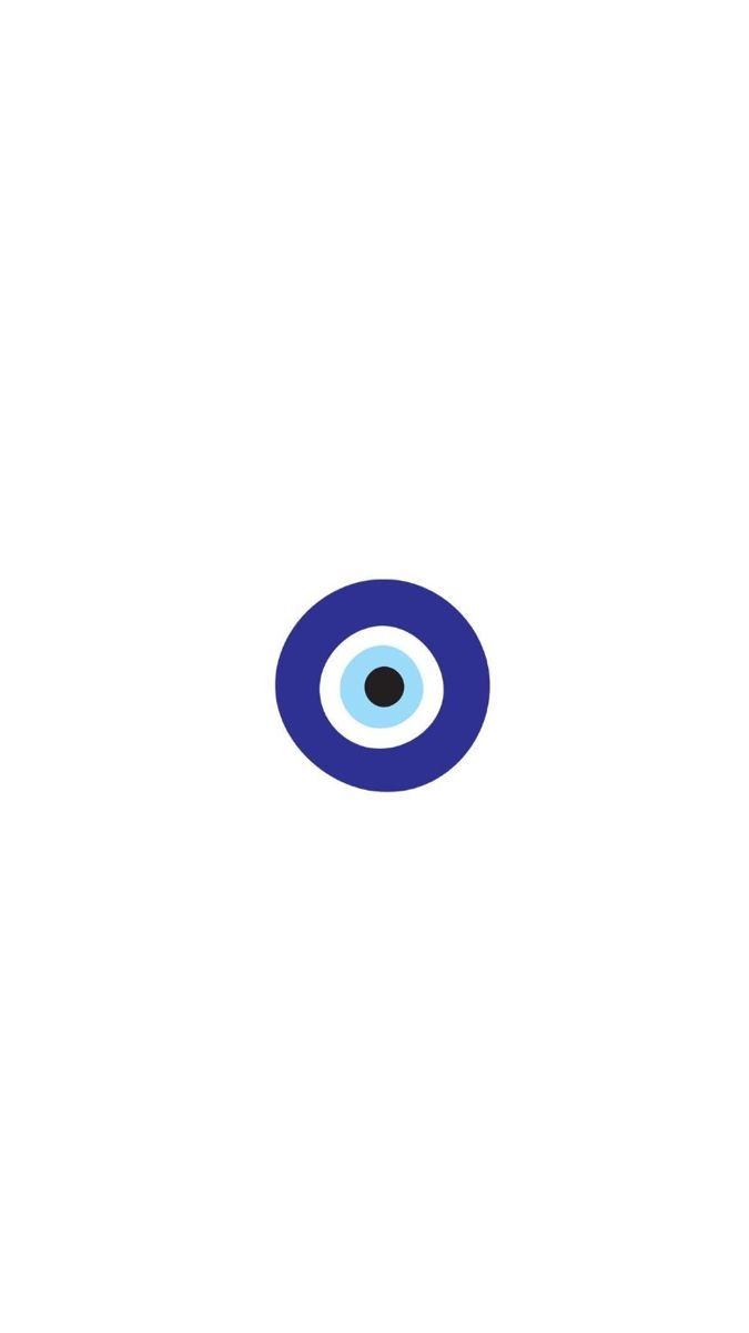 an eyeball is shown in the middle of a white background with blue and black circles