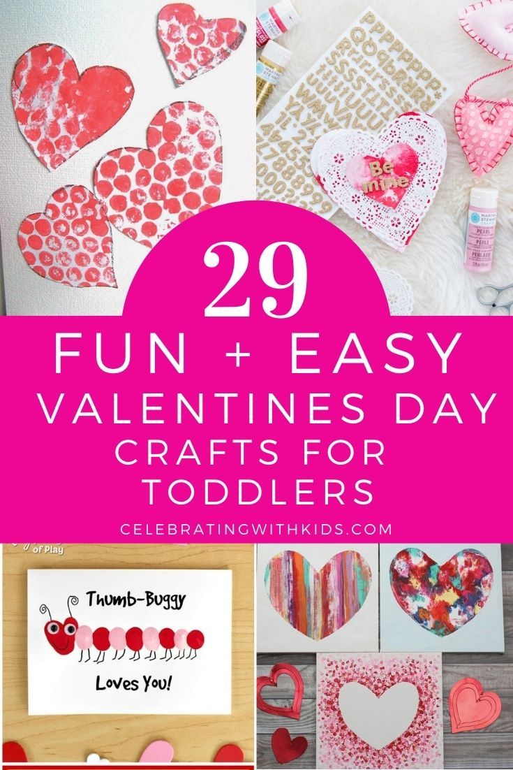 valentine's day crafts for toddlers that are fun and easy to make with the kids