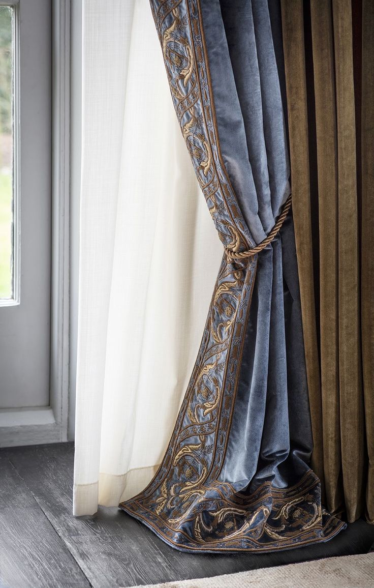 the curtains are open and ready for someone to see them in their home or office