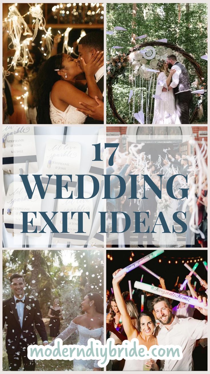 wedding exit ideas for the bride and groom