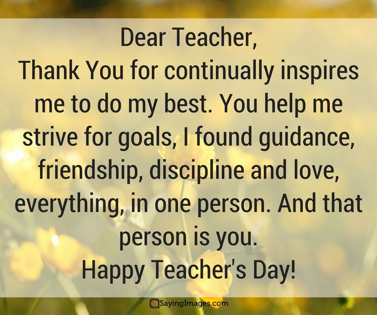 a quote about teacher appreciation with yellow flowers