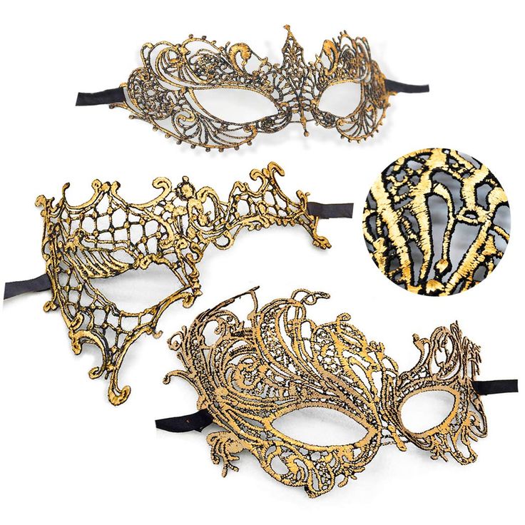 PRICES MAY VARY. LUXURY LACE MATERIAL. Our lace masks are made of thick and upscale lace and polyester that treated with high temperature bronzing process.With the combination of bronzing and lace,the gold powder is not easy to fall off.The color is glorious and the unique bronzing makes you the superstar of the ball. EXCELLENT WORKMANSHIP. The classic lace mask is always the leader of the popular trend of ladies masquerade masks.It has stylish hollow out,as well as exquisite design and skin-fri Mask Prom, Masquerade Halloween, Silver Mask, Lace Mask, Mardi Gras Mask, Gold Powder, Masquerade Mask, Mask Party, Dance Fashion