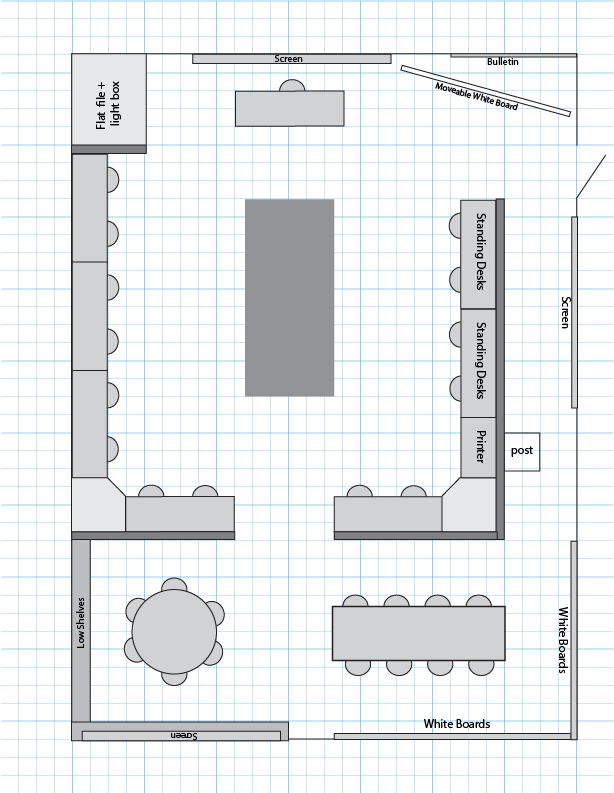 the floor plan for a restaurant with seating