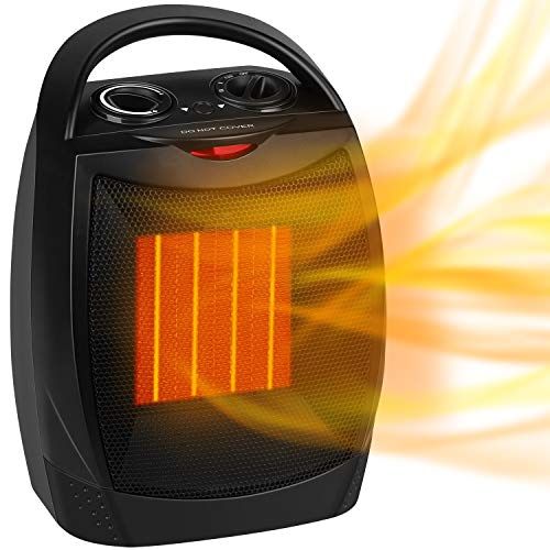 an electric heater that is heating up