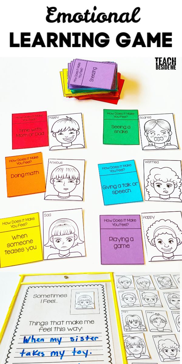 an educational learning game for children to learn emotions and feelings with the words,'i am