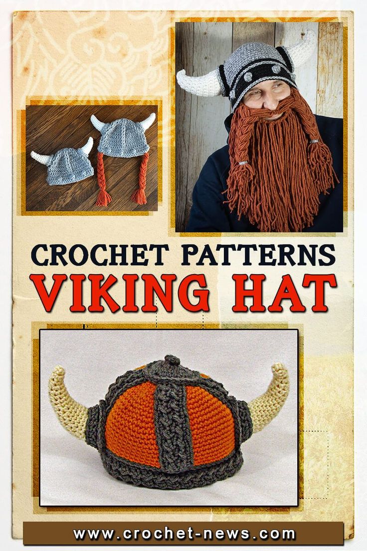 crochet patterns for viking hats