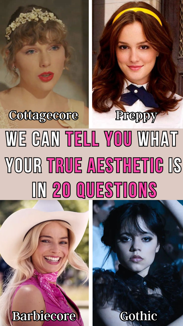 Whether you consider your aesthetic gothic, barbiecore, trendy, or preppy, this quiz will reveal your true aesthetic. New Preppy Aesthetic, Non Revealing Outfits, Types Of Aesthetics List Core, Cute Dress Outfits Aesthetic, Types Of Outfits Style Aesthetic List, Girls Girl Aesthetic, Different Styles Fashion Aesthetic, What Aesthetic Are You, Fashion Styles Types Aesthetic