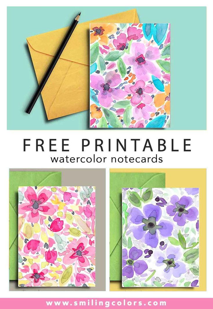 the free printable watercolor notebooks are perfect for kids and adults to use