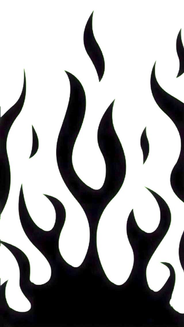 an abstract black and white image of flames