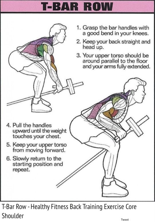 an instruction poster showing how to use the barbell squat exercise for back and shoulders