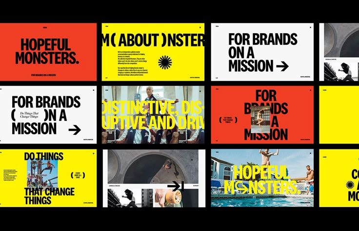 a series of brochures designed to promote brand identity