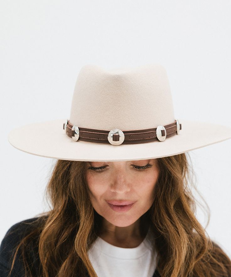 Add a touch of western vibes to any of your Gigi Pip looks! Whether you're looking to trim a traditional western style hat or a simply classic silhouette, adding the Genuine Leather Western Band to your look gives just enough to acknowledge country vibes while still having the ability to be versatile + vibe with any style you're channeling that day. + Pro Tip: Layer different band textures, colors + widths together to create your ultimate band stack! There are no rules when it comes to trimming Southwestern Wide Brim Felt Hat For Western-themed Events, Adjustable Country Hat Bands For Fall, Adjustable Hat Bands For Country Events In Fall, Adjustable Fedora For Fall Rodeo, Adjustable Fall Fedora For Rodeo, Adjustable Fedora For Rodeo In Fall, Fedora For Country Events With Flat Crown, Classic Fitted Hat Bands For Festivals, Western Adjustable Hats For Fall