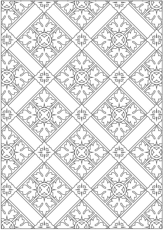 a black and white pattern that is very intricate