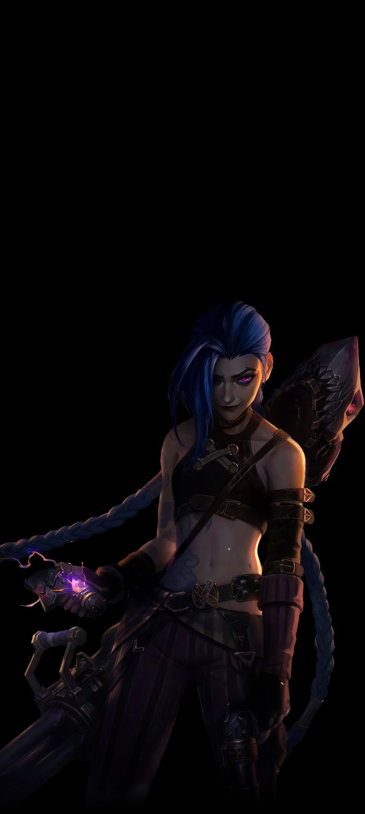 Photo,HD Powder From Arcane, Jinx Iphone Wallpaper, Jinx Arcane Wallpaper Phone, Arcane Iphone Wallpaper, Jinx Wallpaper Iphone, Jinks Arcane, Oled Wallpaper, Jinx Wallpaper, Zed League Of Legends