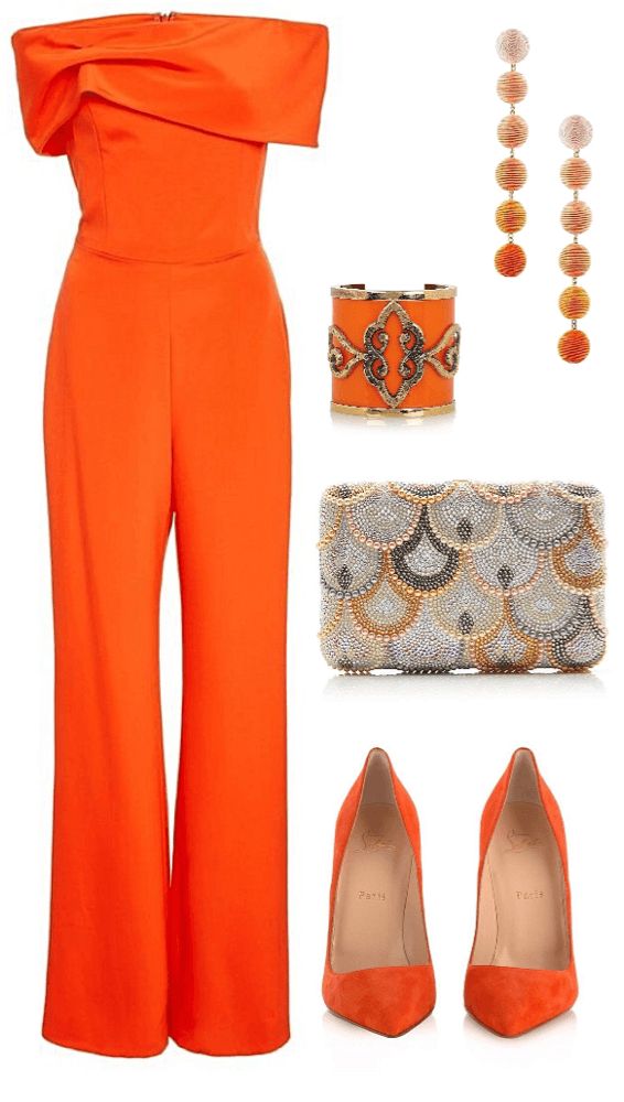 Orange Classy Outfits, Lady Outfit, Orange Outfit, Fashion And Beauty Tips, Orange Is The New, Orange Is The New Black, Looks Chic, Outfit Shoplook, Lookbook Outfits