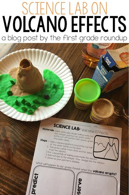 the science lab on volcano effects is an easy and fun activity for kids to do