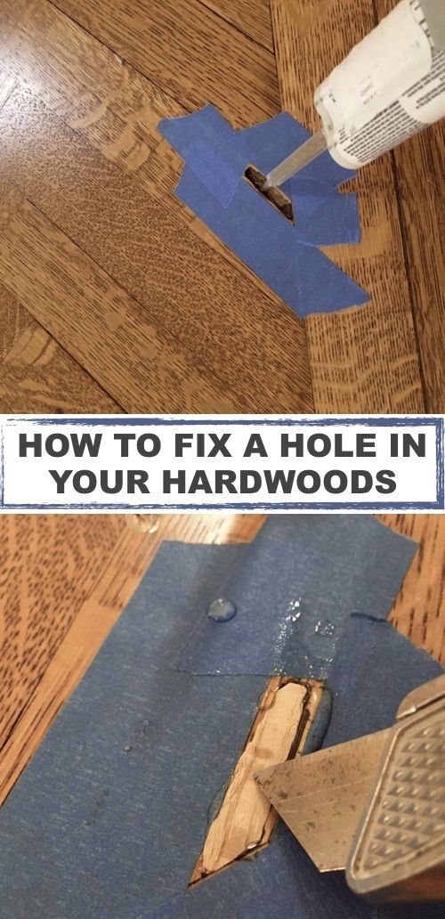 how to fix a hole in your hardwood floor