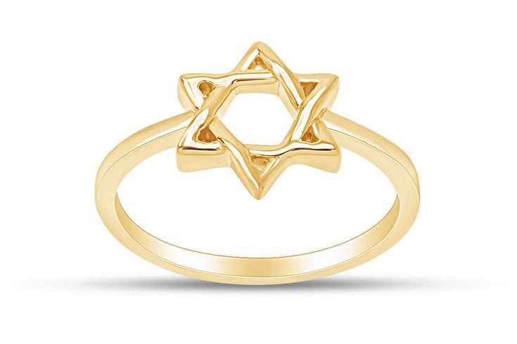 PRICES MAY VARY. Adds A Touch Of Nature-Inspired Beauty To Your Look this Star Of David Jewish Magen Hebrew Shield Star Symbol Ring in 14k Yellow Gold Plated 925 Sterling Silver. Best gift idea for your loved ones, simple and perfect sized for everyday wear or any occasions. This stunning piece of jewelry is a masterful blend of luxurious beauty and spiritual elegance. Crafted - in High-Quality 925 Sterling Silver that delivers exceptional shine and ultimate protection. We do Custom sizing (Half Symbolic Yellow Gold Star Of David Jewelry, Silver Star Of David Ring In Spiritual Style, Sterling Silver Star Of David Jewelry In Yellow Gold, Engraved Yellow Gold Star Of David Jewelry, Spiritual Yellow Gold Star Of David Necklace, Star Symbol, Shield Ring, Gifts For Aunt, Great Gifts For Women